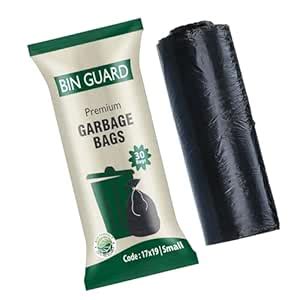 BIN GUARD Garbage Bags for Dustbin | 180 Pcs | Small 17 X 19 Inches I ...