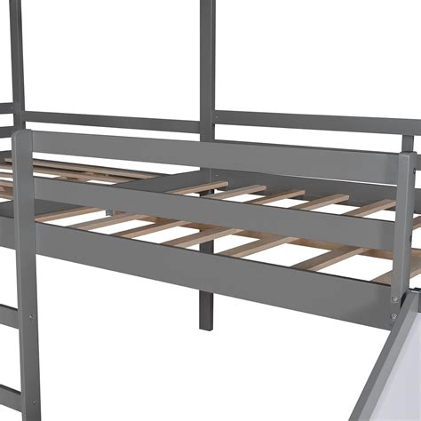 Harper&BrightDesigns Harper & Bright Designs L-Shape House Loft Bed ...