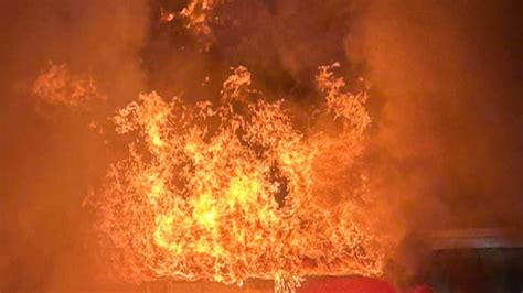 Ticket booth up in flames after high school football game