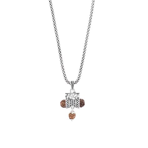 Rudraksha Mahadev Damru Pendant – Prinjal Jewels