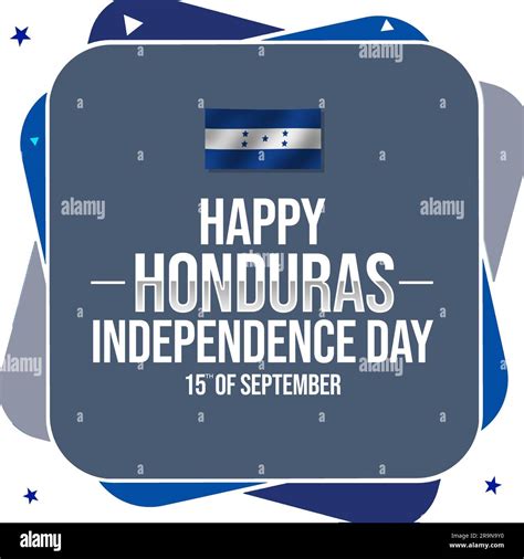 Happy honduras Independence Day background with waving flag and ...