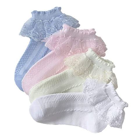Buy DYOMNIZY Girl's Ankle Length Cotton Blend Socks baby girls socks ...
