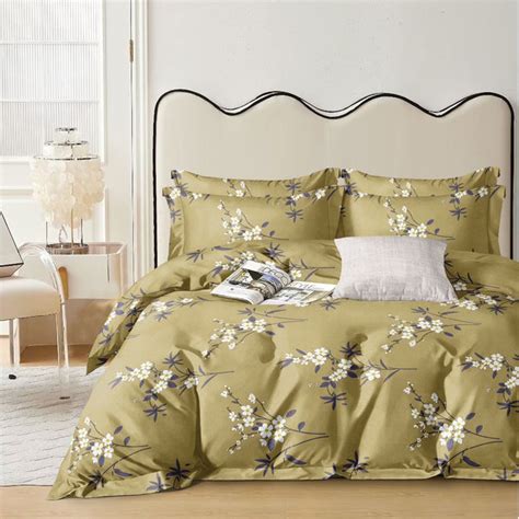 Sunny Flower 210 TC Cotton Blend Flat King Bedsheet – Srijee Decors