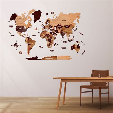 Top 5 Bestselling 3D Wooden World Maps – The Map Stores • The Map Store