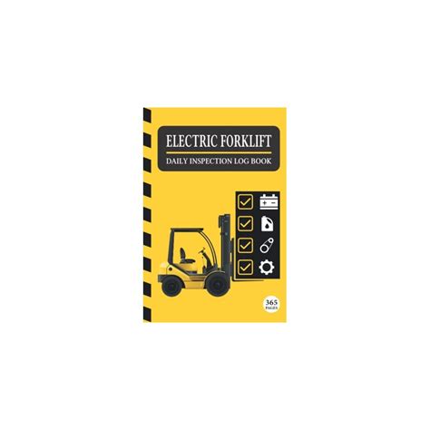 Electric Forklift Daily Inspection Log Book: 365 | Ubuy India