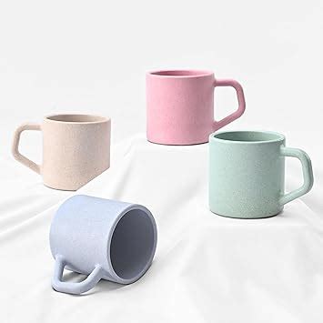 Eha Earth-Friendly Comfy Coffee Cup Set of 4 | 200 ml | Made with Rice ...