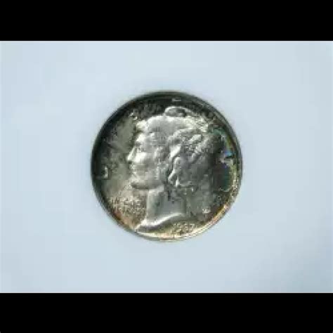1937-S Dimes Winged Liberty Head or Mercury ANACS MS-64 - Copper State ...