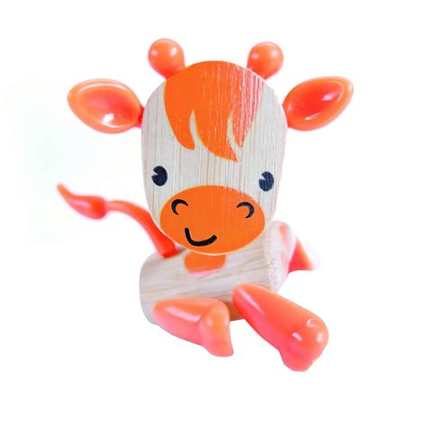 Buy Hape Bamboo Giraffe Wooden Play Figure Online at Low Prices in ...