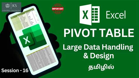 Image result for Excel Tutorial Tamil PivotTable