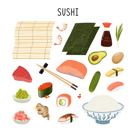 Asian Sushi Clip Art