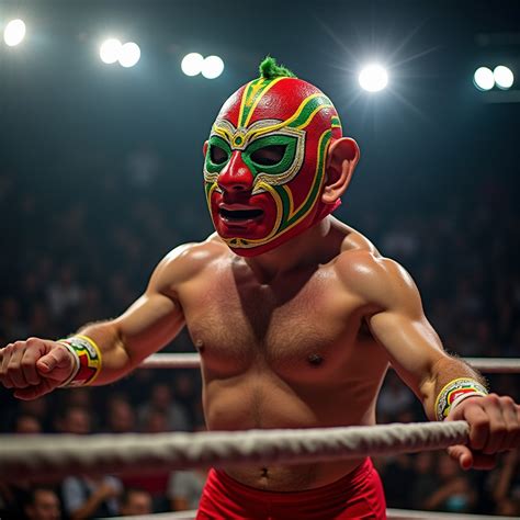 Dwarf Wrestler in Luchador Mask | Stable Diffusion Online