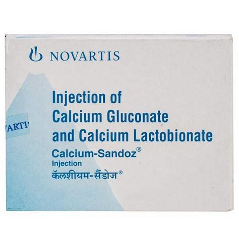 Calcium-Sandoz - Ampoule of 10 ml Injection : Amazon.in: Health ...