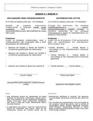 ANEXO II / ANEXX II Doc Template | pdfFiller