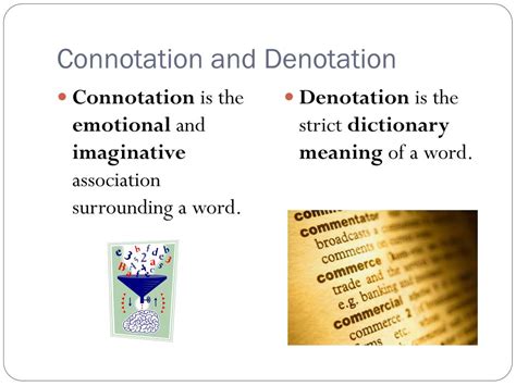 Rezultat imagine pentru Connotation vs Denotation