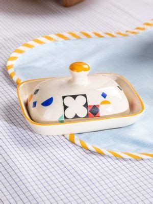 Buy Freedom Tree Circle Of Joyee Decal Printed Ceramic Butter Dish Online