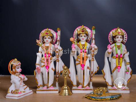 Ram Darbar 9" | Swiss White (Imported) – Tilak Stone Arts India