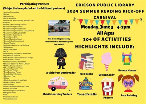 Summer Reading Kick Off Carnival, 702 Greene St, Boone, IA, United ...
