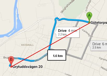 Bildergebnis für distance between two points map