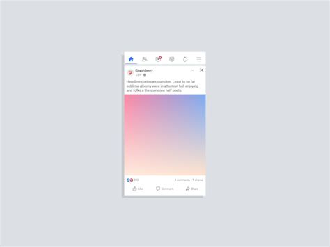 Facebook Post Mockup - graphberry.com