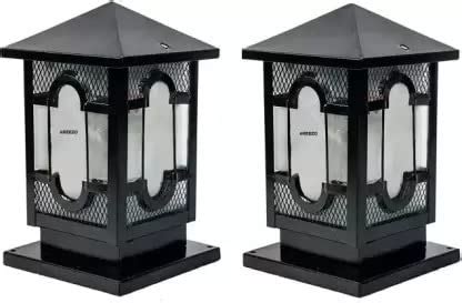 WHITERAY Black Metal Gate Light Taj Antique/Waterproof Outdoor Light ...