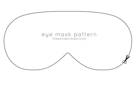 Eye Mask Sewing Pattern 的图像结果