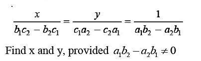 4x + 5y = 2, 7x - 64y = 33 Solve by cross multiplication - Brainly.in