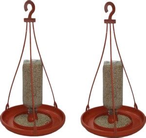 Ved Industries Bird Food Feeder Bottle with Hanging Hook ( Terracotta ...