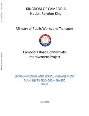 Fillable Online kingdom of cambodia ministry of public works and ...
