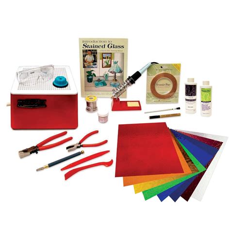 Premium Stained Glass Start-Up Kit | Stained glass kits, Stained glass diy, Stained glass supplies