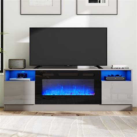 Amazon.com: AMERLIFE Fireplace TV Stand with 40" Fireplace, 80" Modern ...