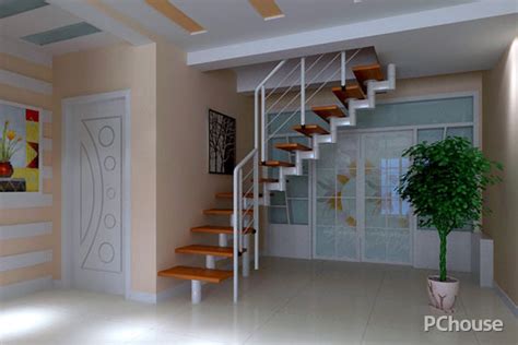 小户型复式楼楼梯,小户型室内楼梯图,共用楼梯双拼户型图_大山谷图库