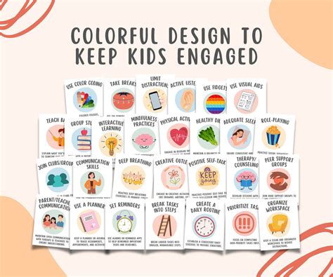 28 ADHD Coping Skills Flashcards for Kids and Teens – MindSpace