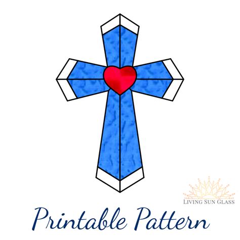 Printable Stained Glass Cross Patterns - Free Printable