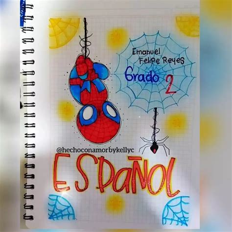 Portada del hombre araña | Formas de marcar cuadernos, Portada de ...