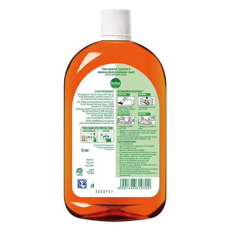 Dettol Antiseptic Liquid, 1 Litre Price, Uses, Side Effects ...