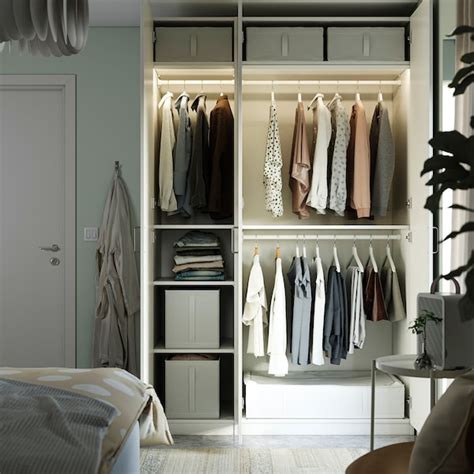 PAX / FORSAND wardrobe combination, white/white, 150x60x236 cm (59x235 ...