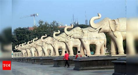 Poll-time problem: How to hide elephants, cycles | Noida News - Times ...