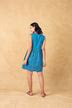 Skater Dress With Embroidered Yoke | Untung