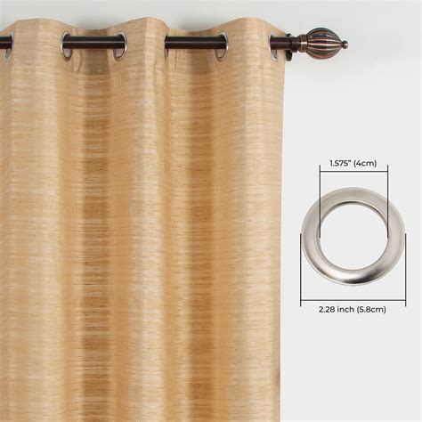 Buy DECO WINDOW Silk Gold Door Curtain - 106.68x228.6cm - Set of 2 from ...