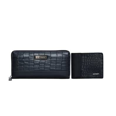 ESBEDA Black Color Combo Men's and Women Wallets Gift Set With Branded ...