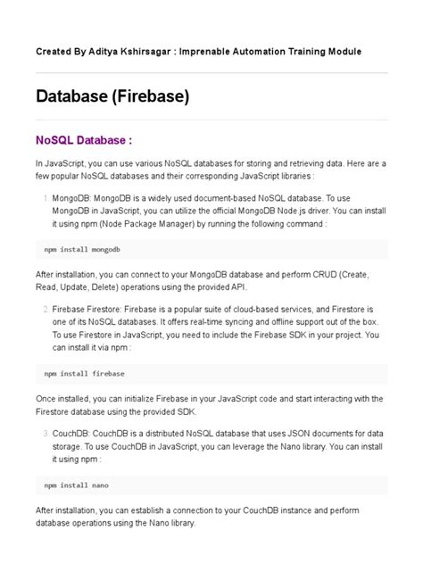 Image result for Setting Up Firebase Database
