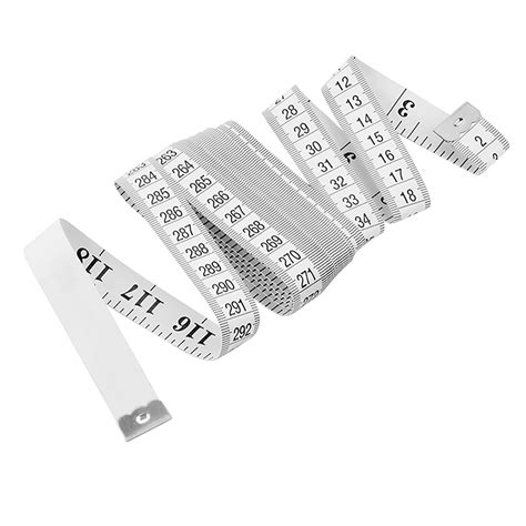 JWDX Tape, Diy Tailor Clothes Measuring Tape Inch 300Cm White, Diy ...