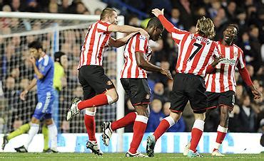 EPL Images: Chelsea stunned, Man U held by Villa - Rediff Sports