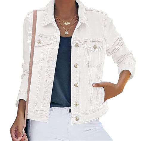 White denim jacket for women stylish 2024 | Premium quality denim ...