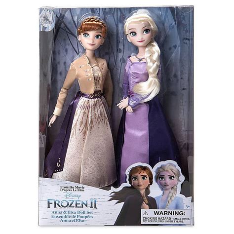Disney Frozen 2 Anna and Elsa Doll Set with Dress, Magic Accessories, Toy for Kids, New in Box ...