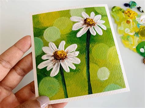 Easy Flower Painting Images at Thelma Guerrero blog