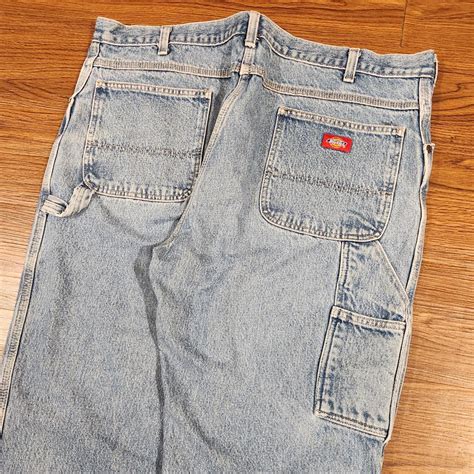 Vintage Baggy Dickies Carpenter Jeans Light... - Depop