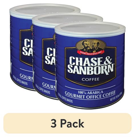 (3 pack) Chase and Sanborn, OFX33000, Office Snax Arabica Coffee, 1 ...