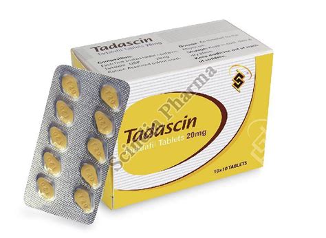 Tadascin 20mg Tablets Manufacturer, Supplier from Mumbai