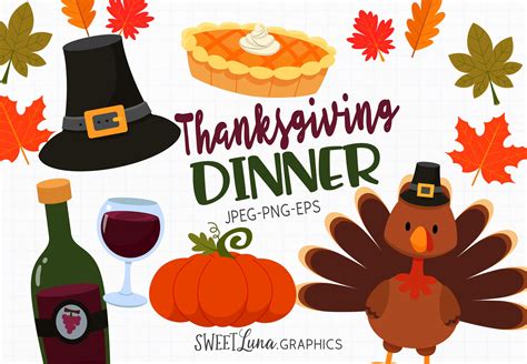 Happy Thanksgiving Dinner Clip Art